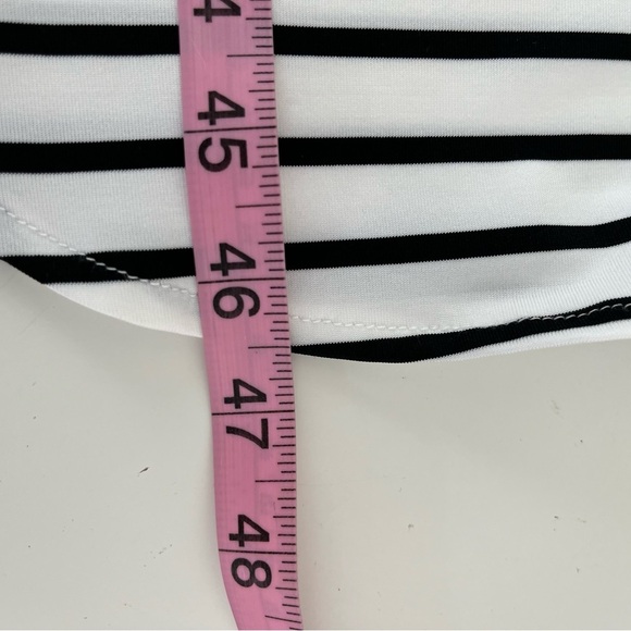 CUPSHE White Black Stripe Scoop Neck Sleeveless Maxi Dress Coverup - Picture 15 of 16